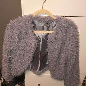 Grey Sherpa Blazer